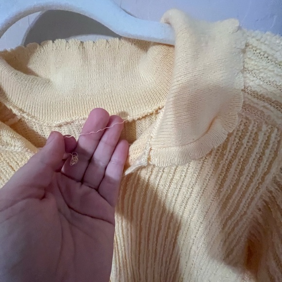 Vintage Yellow Sweater Top - Picture 3 of 5